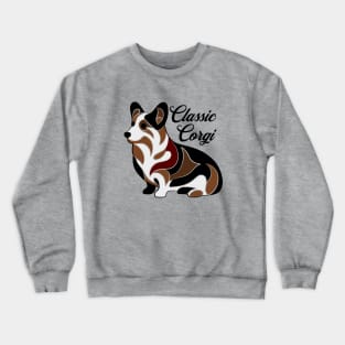 Classic Corgi Abstract Design Crewneck Sweatshirt